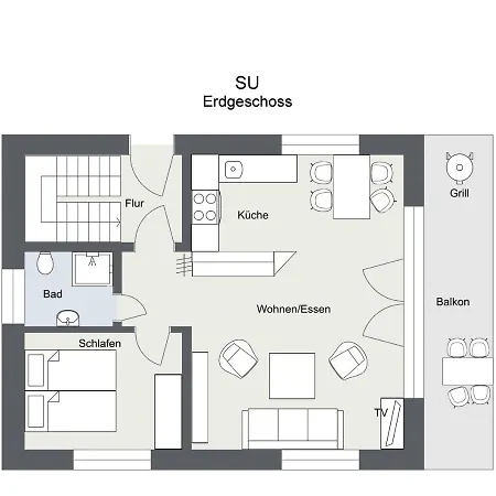 Apartment Mit Balkon - Hunde Willkommen - Wiesengeflüster *